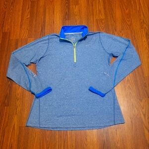 Nike Dri-fit Quarter zip Long sleeve Turtleneck Performace Running Shirt B41